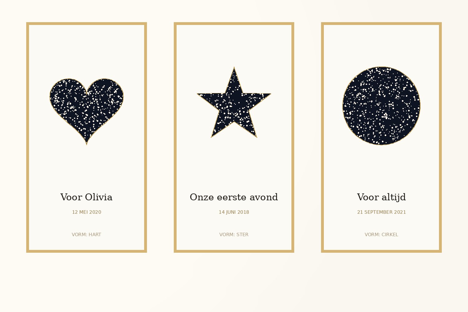 Een sterrenkaart als cadeau: acht momenten die het waard zijn